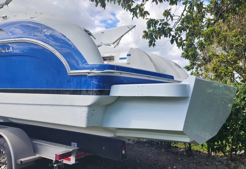 Installed Bracket — Swim Platform